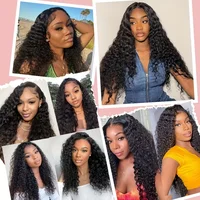 Vague Profonde Tissage Cheveux Humains 15A Non Traités Brésiliens 100% Cheveux Humains Pour Les Femmes 1/3/4 PCS Deep Wave Extensions Cheveux Bruts Livrasion 3 Jours France 6