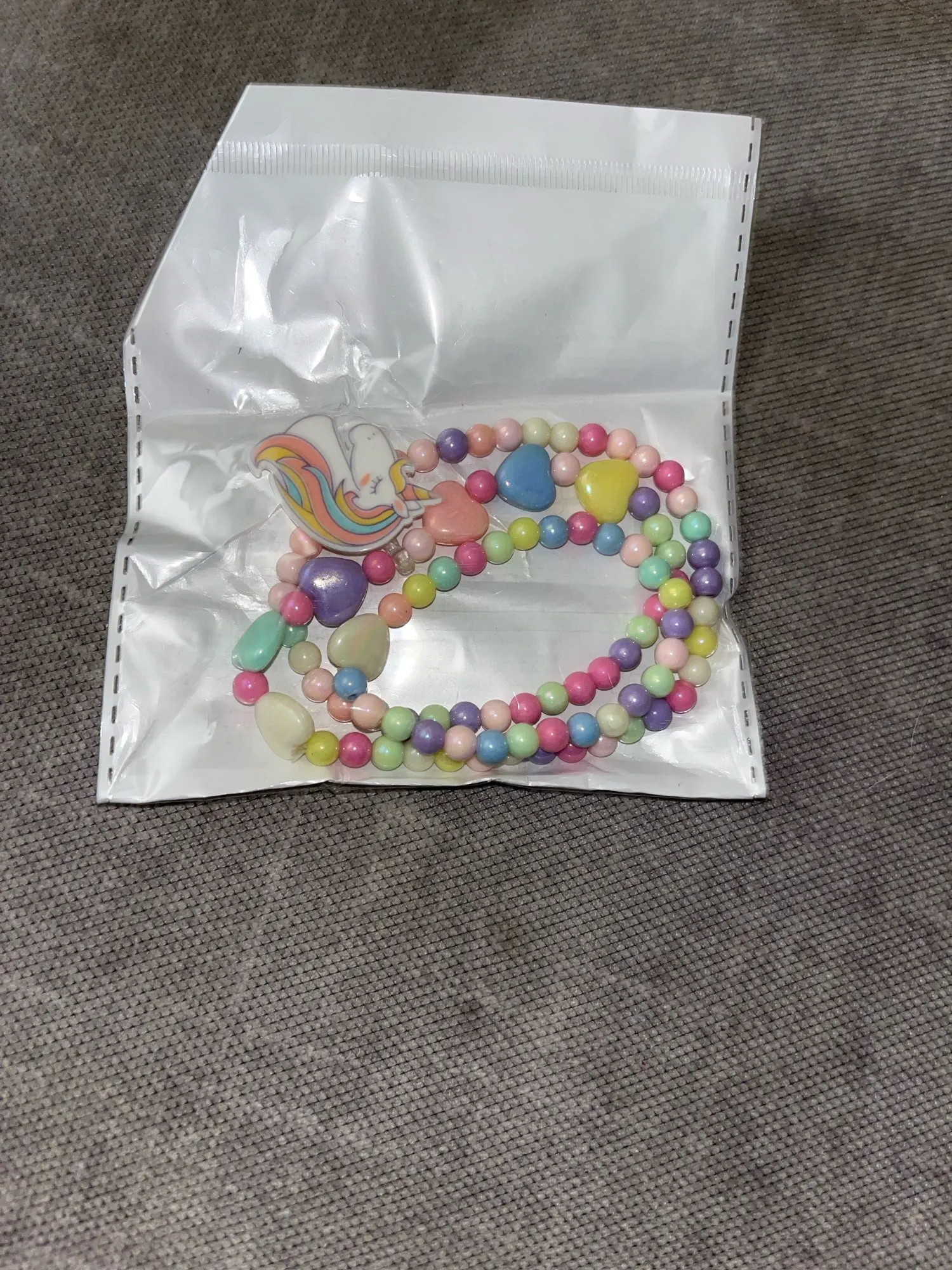 Colorful Unicorn Child's Necklace Set photo review