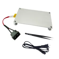 Advanced 550W Aluminum Split Plate Heater for Electronics Repair and Soldering Tasks (Tweezers(US Plug))