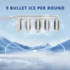 SIMZLIFE 25 lbs/24H Countertop Ice Maker Machine, 9 Bullet-Shaped Ice in 6 Min, Auto-Cleaning 3