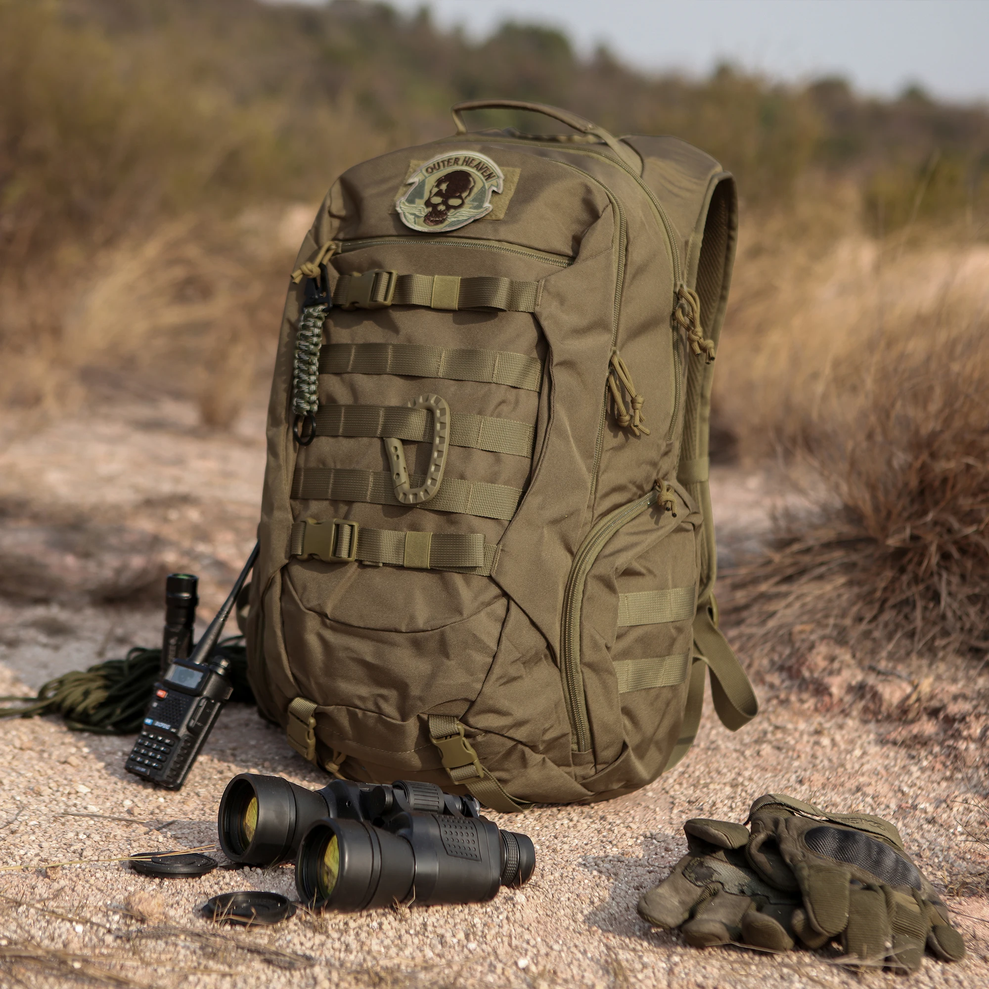 MARDINGTOP Tactical Backpack 28L Polyester Outdoor Men Backapcker Supplies Shoulder Bag for Camping Hiking Trekking Sport Travel