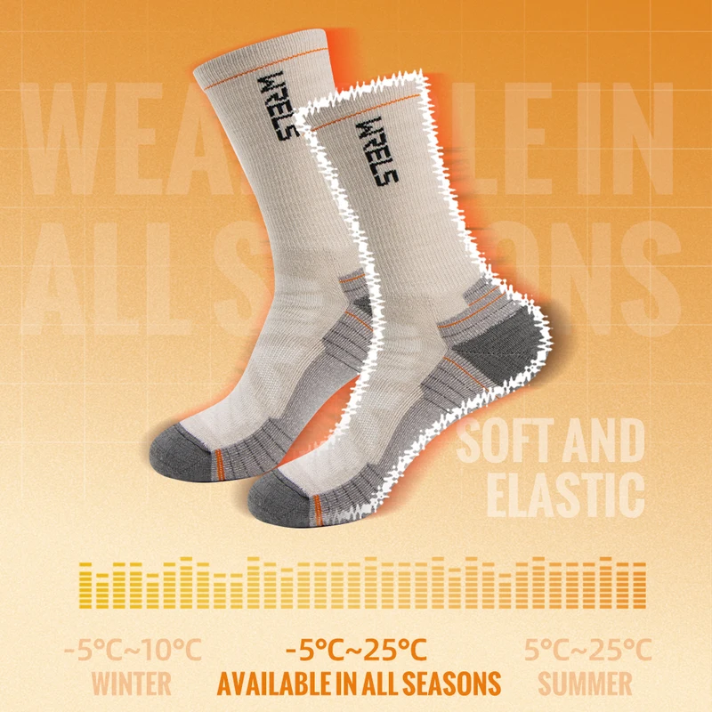 WRELS Merino Wool Socks Hiking Running