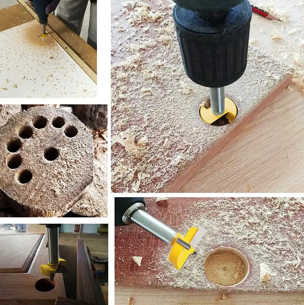 4Pcs/Lot Industrial Woodworking Row Machine Drill Carbide Tipped Brad Boring Bit 10mm Shank ,70mm Height