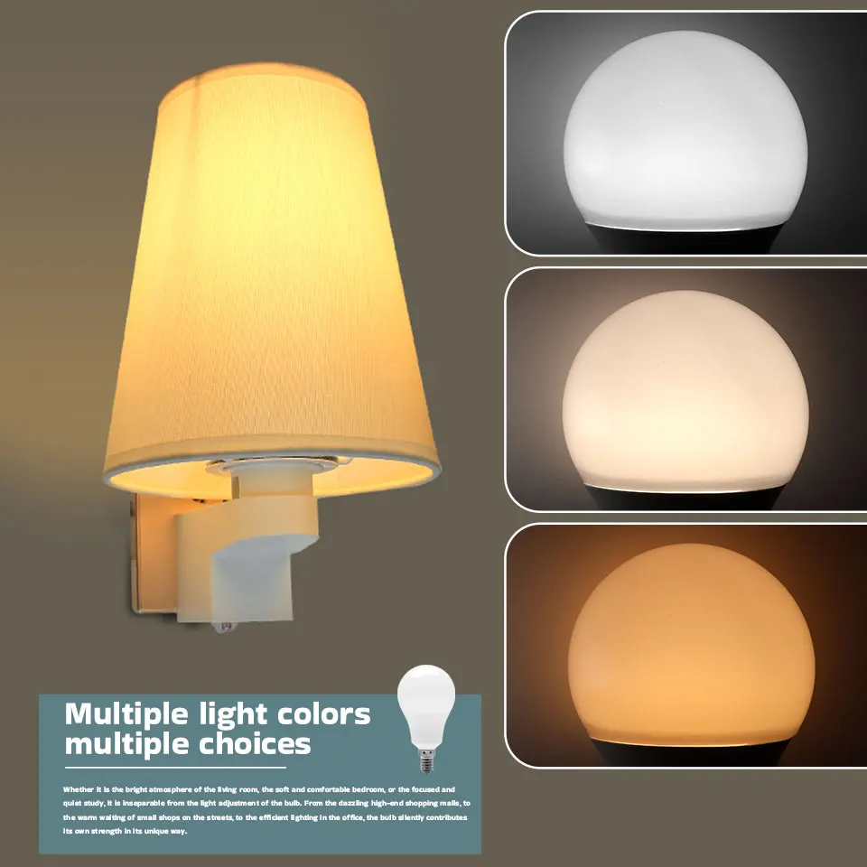 24PCS E27 LED Bulb E27 Standard Base Warm White Neutral light Cold White Non-dimmable High CRI 80+ AC220V Light Bulb For Bedroom