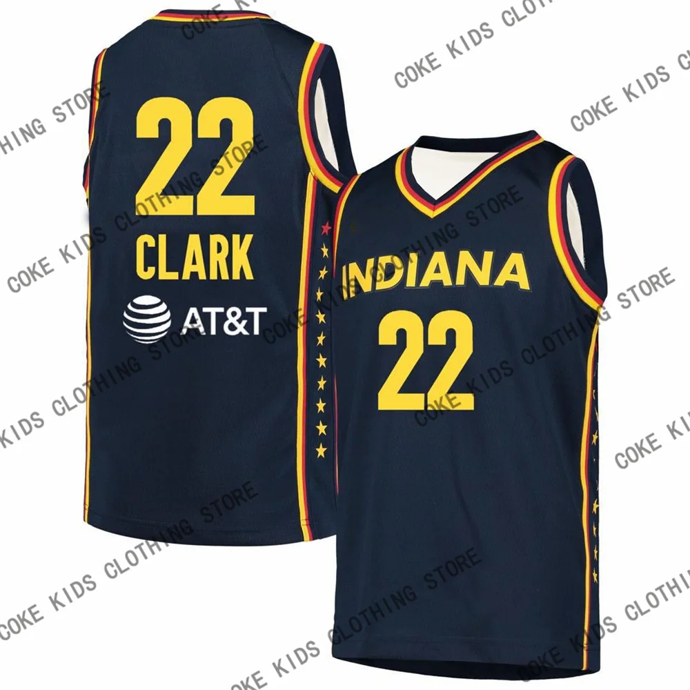 Summer Number 22 Caitlin Clark Indiana Basketball Vest Kids Adults Sports Sleeveless Casual Street Clothing