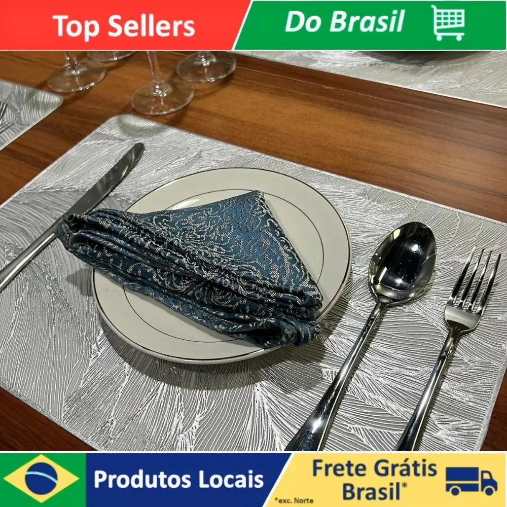 Set 4 Pieces American Game Impermeable Fabric Non-slip Polyester Dining Kitchen Table