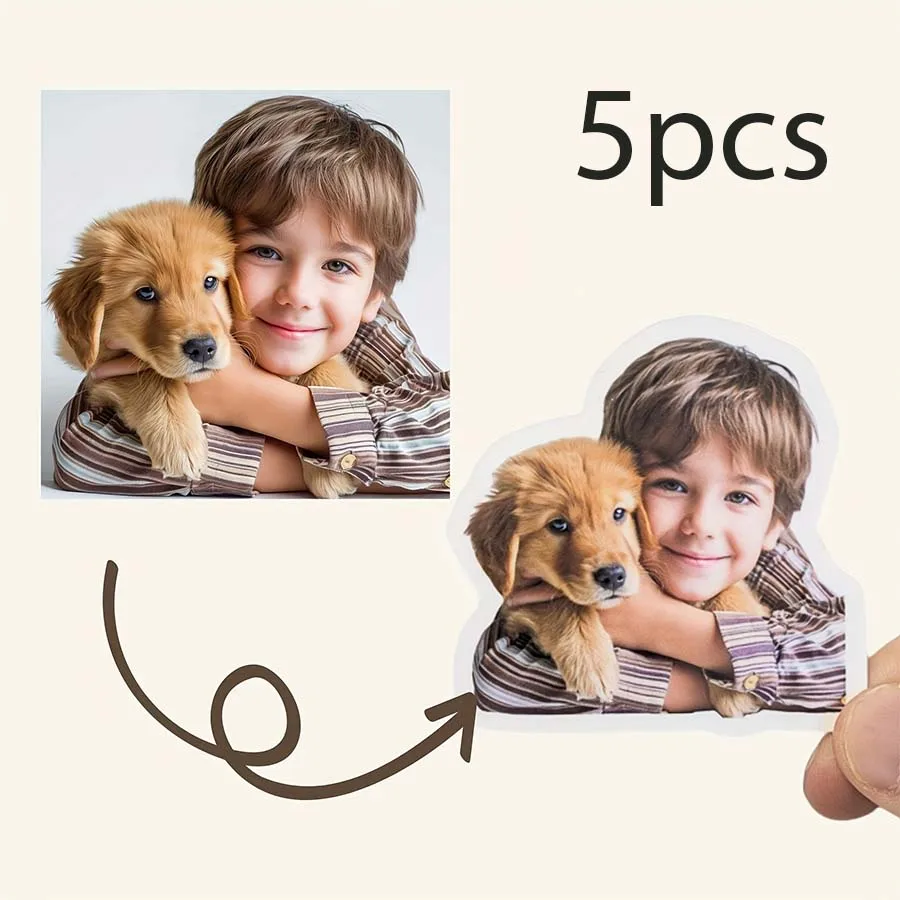 Customized Die-Cut Photo Stickers – Personal Touch