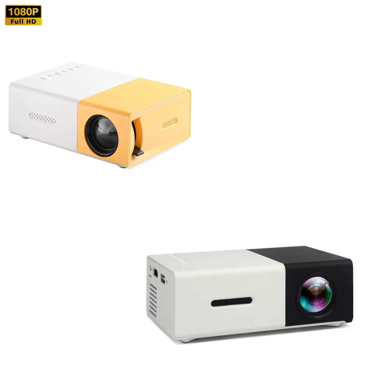 Mini Projetor para Datashow, Yg300, Portátil, LED, HDMI, SD, 600 Lumens