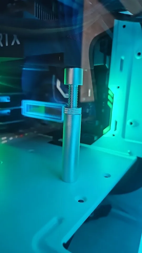 Aluminum GPU Holder Vertical Telescopic Rotating Stand Magnetic Bracket Video Card Holder Graphics Card Bracket Support 27-120mm photo review