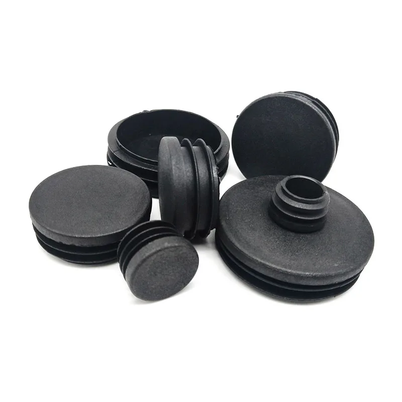 Pipe End Cap Round Plastic Blanking End Inserts Plug Bung Cap Caps Tube Pipe 10mm-140mm 10-100mm 1/4/10/20/50/100Pcs
