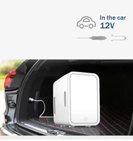 Кухонный холодильник 5л, мини-зеркальный холодильник, автоматический компрессор, студенческое общежитие, домашнее использование, портативный холодильник для пикника, кемпинга, 12 В/220 В — изображение 6