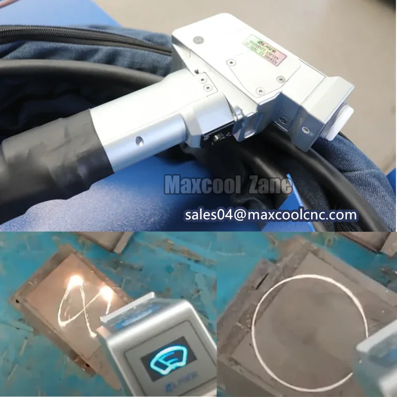 Continuous Laser Cleaning Machine New Dual Axis Laser Gun 1500W 2000W Rust Paint Removal Long Wire PRICE