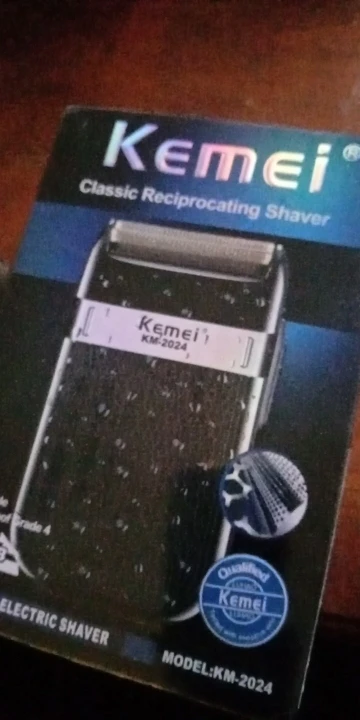 Kemei KM-2024 USB Charging Electric Shaver For Men Reciprocating Twin Blade Razor Shaver Beard Trimmer Shaving Machine photo review