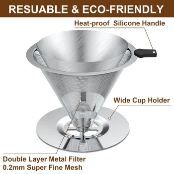 Stainless Steel Pour Over Dripper 1