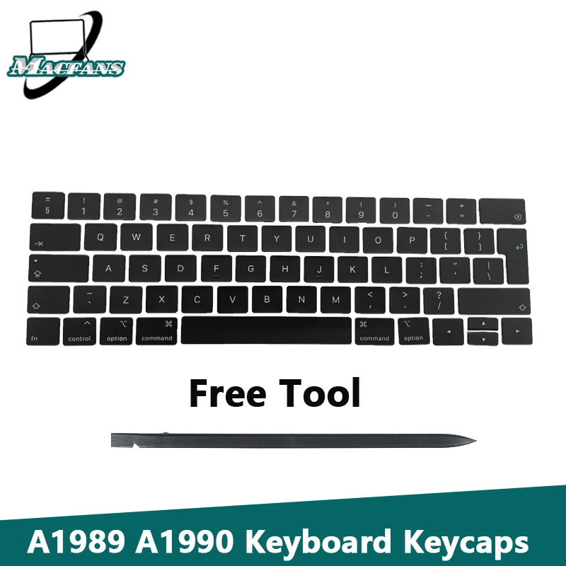 Nuovo A1989 A1990 Keyboard Key Caps Key Caps Keycap Per Macbook Pro Retina 13 "15" Us Uk Spagna Germania Ungheria Portogallo Francese