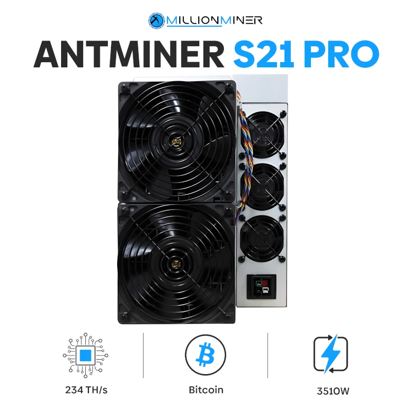 

100% лучшая сделка BITMAIN ANTMINER S21 PRO BTC MINER (234TH)
