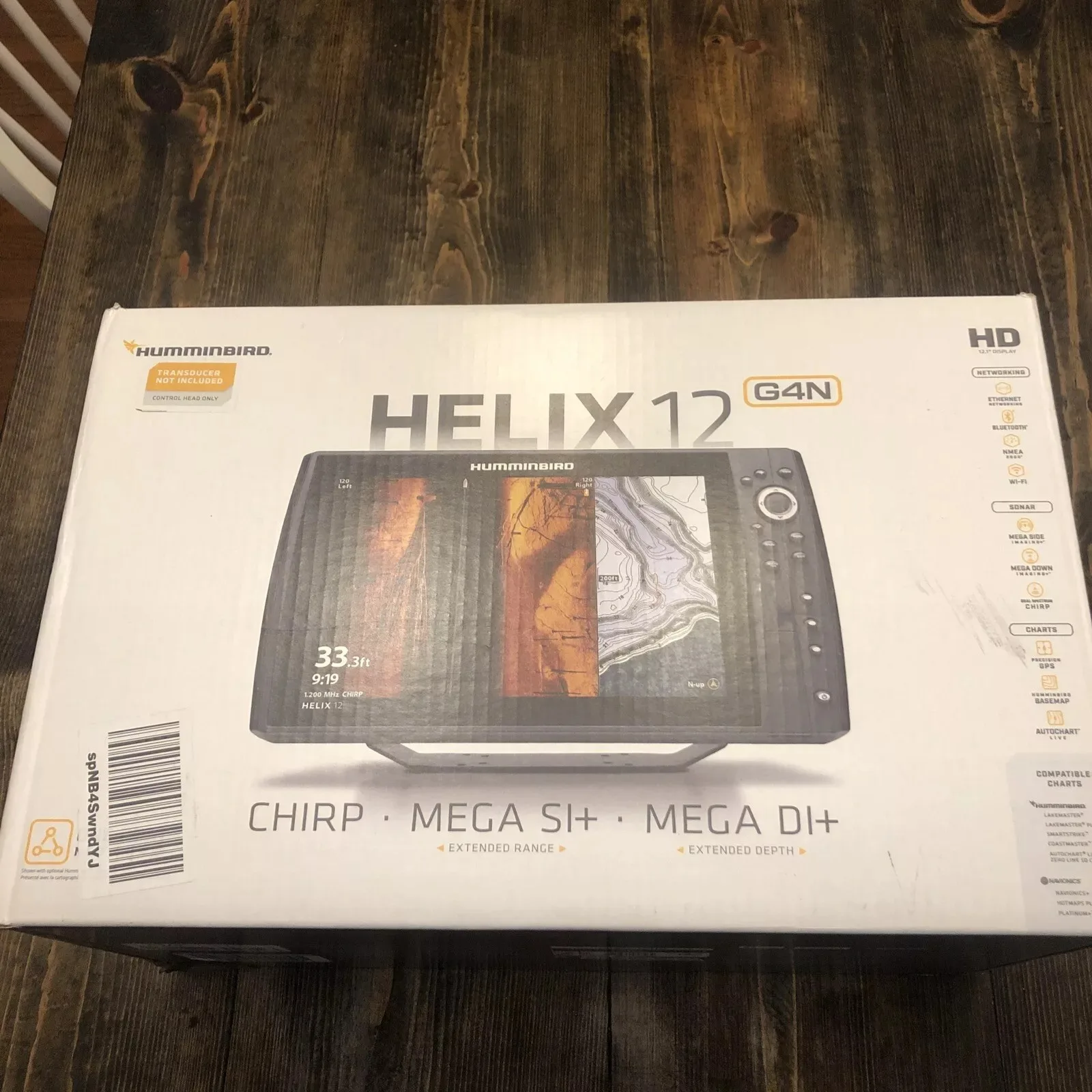 Discount Offer Hummin-bird Helix 12; Chirp Mega Di + GPS G4N Cho Display Only Fish Finder