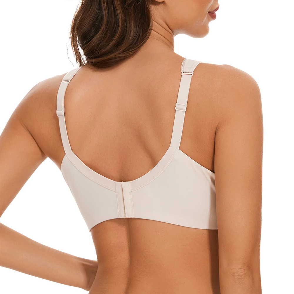 Sheroine Plus Size Underwire Bra Lace Floral Minimizer Full Coverage Unpadded Bra with Push-Up Support Breathable for Daily Wear - Image 3