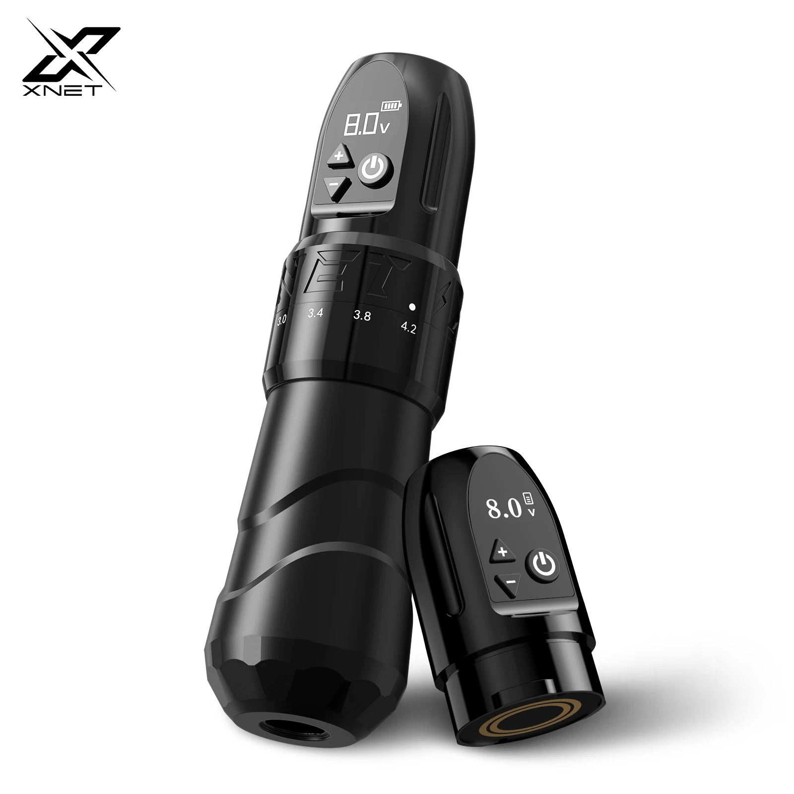 XNET F2 Wirless Tattoo Machine Pen 2.0-4.2mm Adjustable Stroke Powerful Motor Makeup Microplasty Pen Tattoo