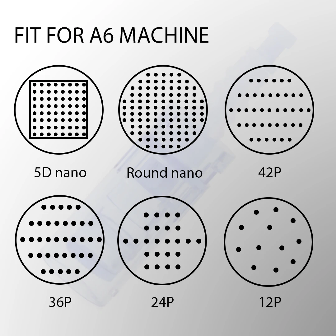 A6 Replaceable Cartridges Needles Dr Pen A6 9/12/24/36/42 Tattoo Needle For Face Care Anti- Aging Consumable