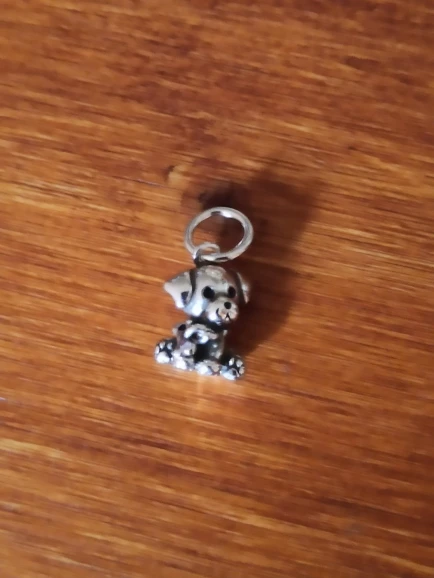 Abalorios de plata de ley 925 originales, colgante con estampado de pata de perro y gato, compatible con pulseras Pan, collares, joyería DIY para mujer photo review