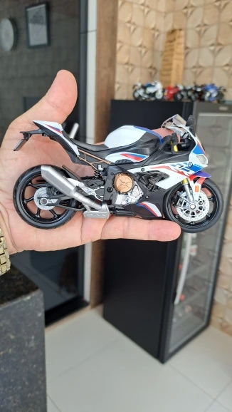 1/12 BMW S1000RR Motorcycle Toy 1:12 RMZ City Diecast Metal Racing Model Super Sport Miniature Collection Gift For Boy Children photo review