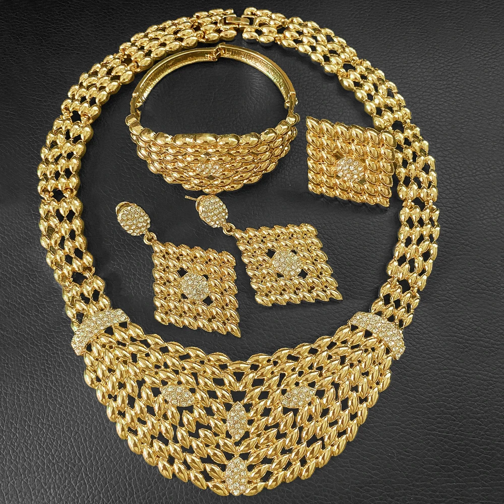 Classy Dubai Wedding Banquet Jewellery Set for Women