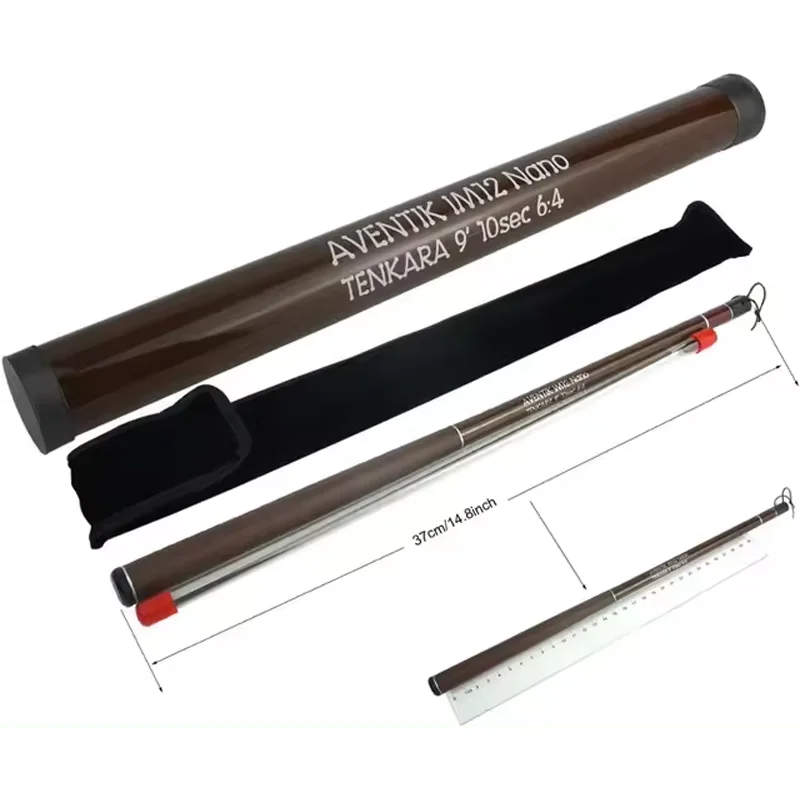 Canne Tenkara mini 9ft-13ft Aventik ultra légère slim avec tube carbone pêche japonaise traditionnelle