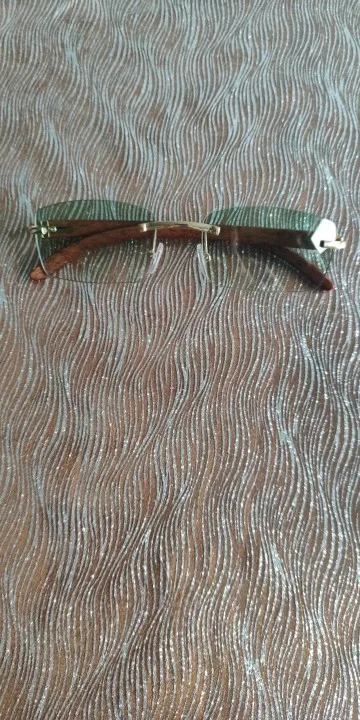 The Golden Timber Frames- Vintage Rimless UV-400 Protected Frames