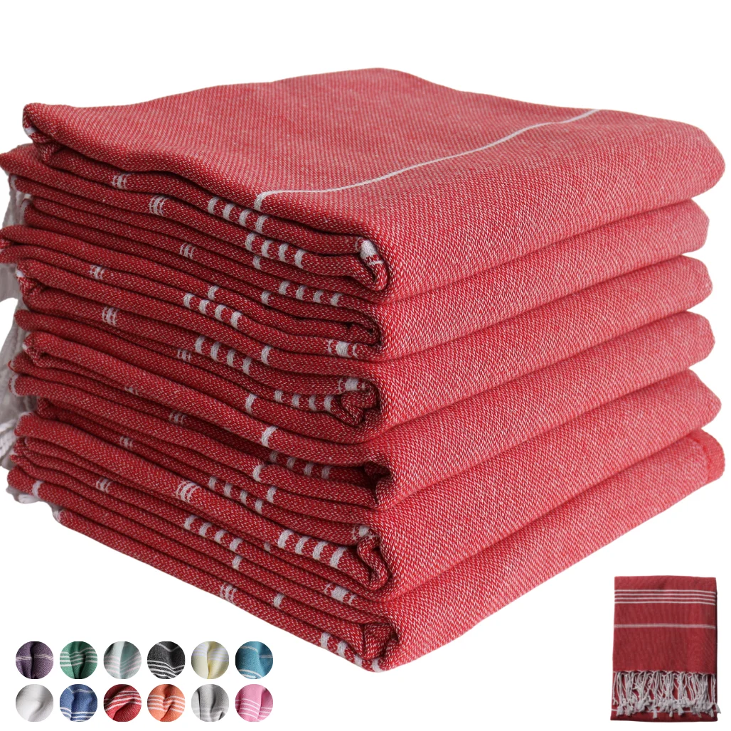 Pack of 6 Originally Turkish Beach Towels Shipping from Turkey