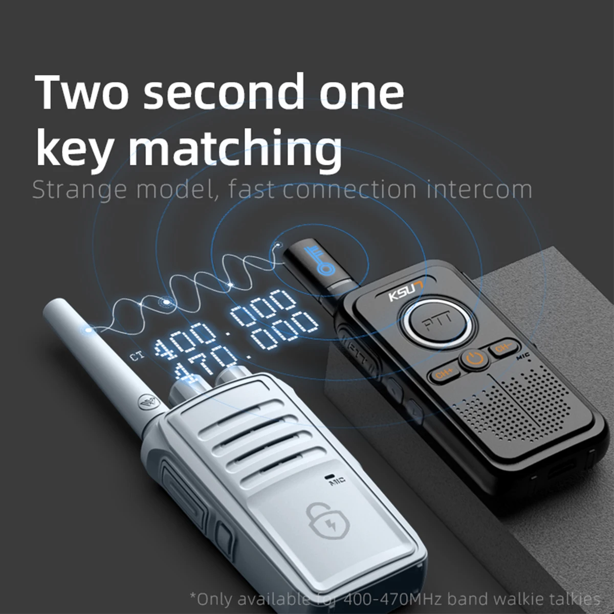 PMR446  Walkie Talkie 2pcs included Mini Size Type C Rechargeable Life Communicate Device Portable Radio  KSUT Two Way Radio 5