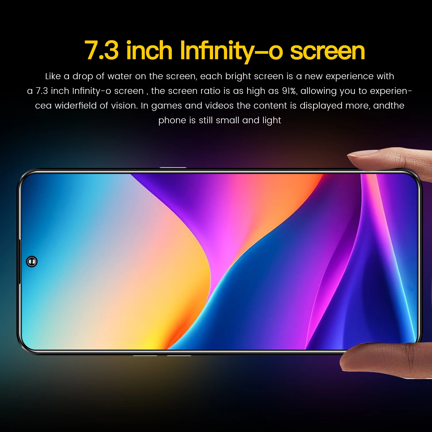 스파크 10 프로 스마트폰 5G 오리지널 휴대폰 7.3, HD 7800mAh 휴대폰, 16GB + 1TB 듀얼 심 휴대폰, 안드로이드 페이스 잠금 해제, 신제품