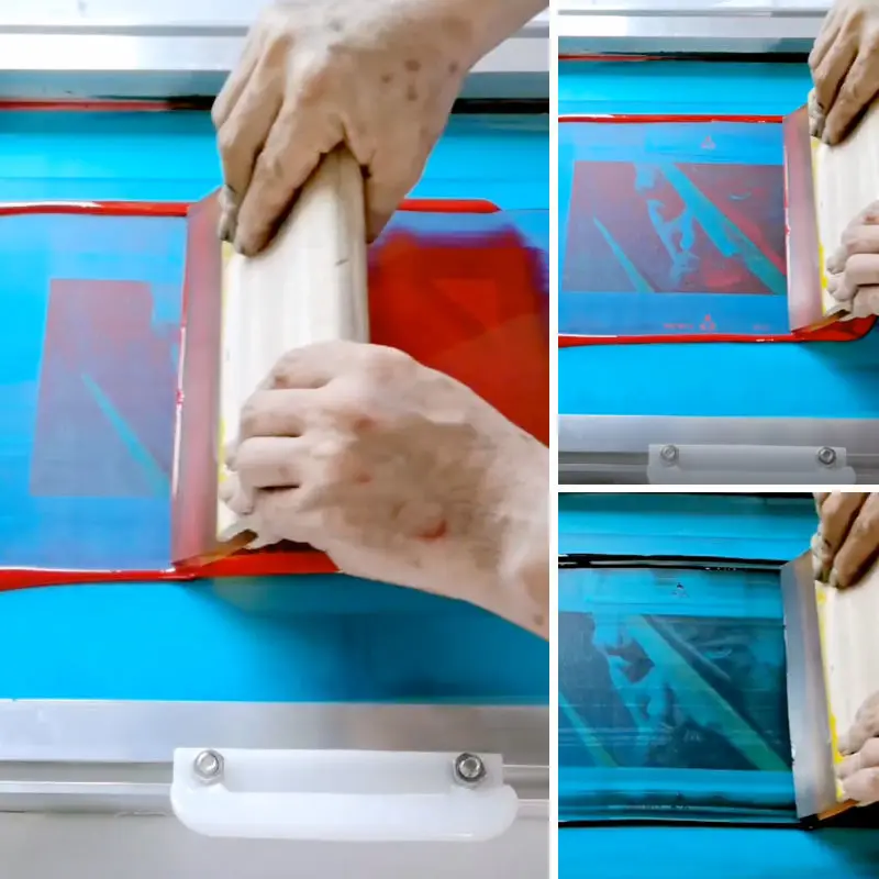 Silk Screen Printing Squeegee Ink Scraper Aluminum Emulsion Scoop Coater 1pc