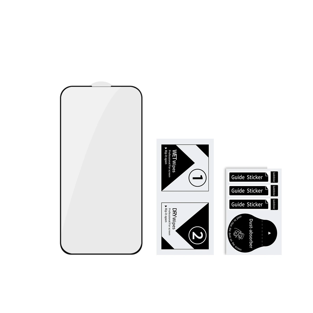 100 Pcs Full Coverage Screen Protector 9H Tempered Glass Film For iPhone 14 14plus 14pro 14promax