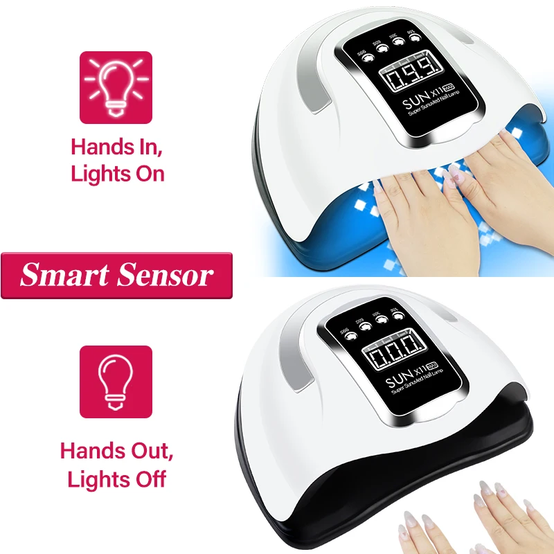 LAMPE LED/UV ONGLES SANS FIL 36 LED, 88W