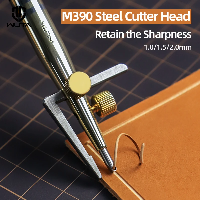 Wuta Professional 3 In 1 Leather Groover Tool Set M390 Steel Head