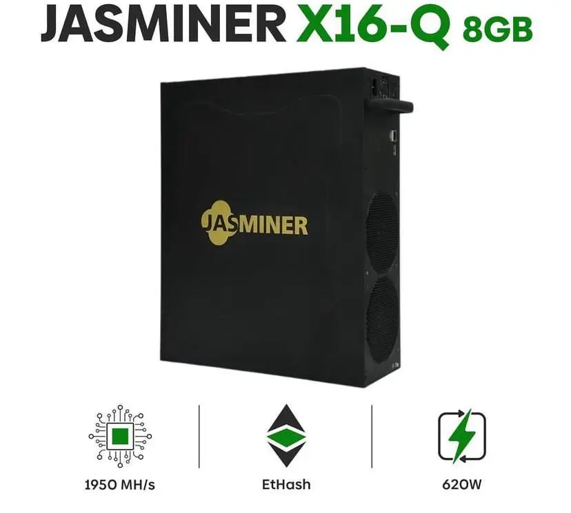 

Поверните изображение для увеличения Jasminer X16-Q 1950M ETC ETHW Miner 620 Вт 8 Гб Высокая производительность 3U тихий серверный встроенный блок питания