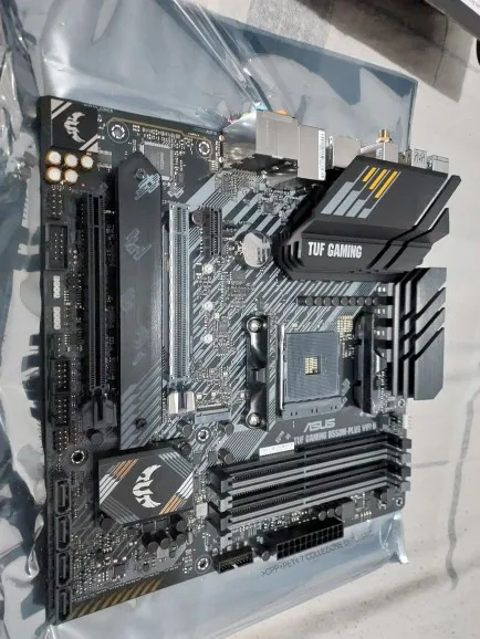 New ASUS TUF GAMING B550M PLUS (WI-FI) II Micro-ATX B550M Motherboard DDR4 4600 MHz 128G Mining Set AM4 Support AMD Ryzen CPU photo review