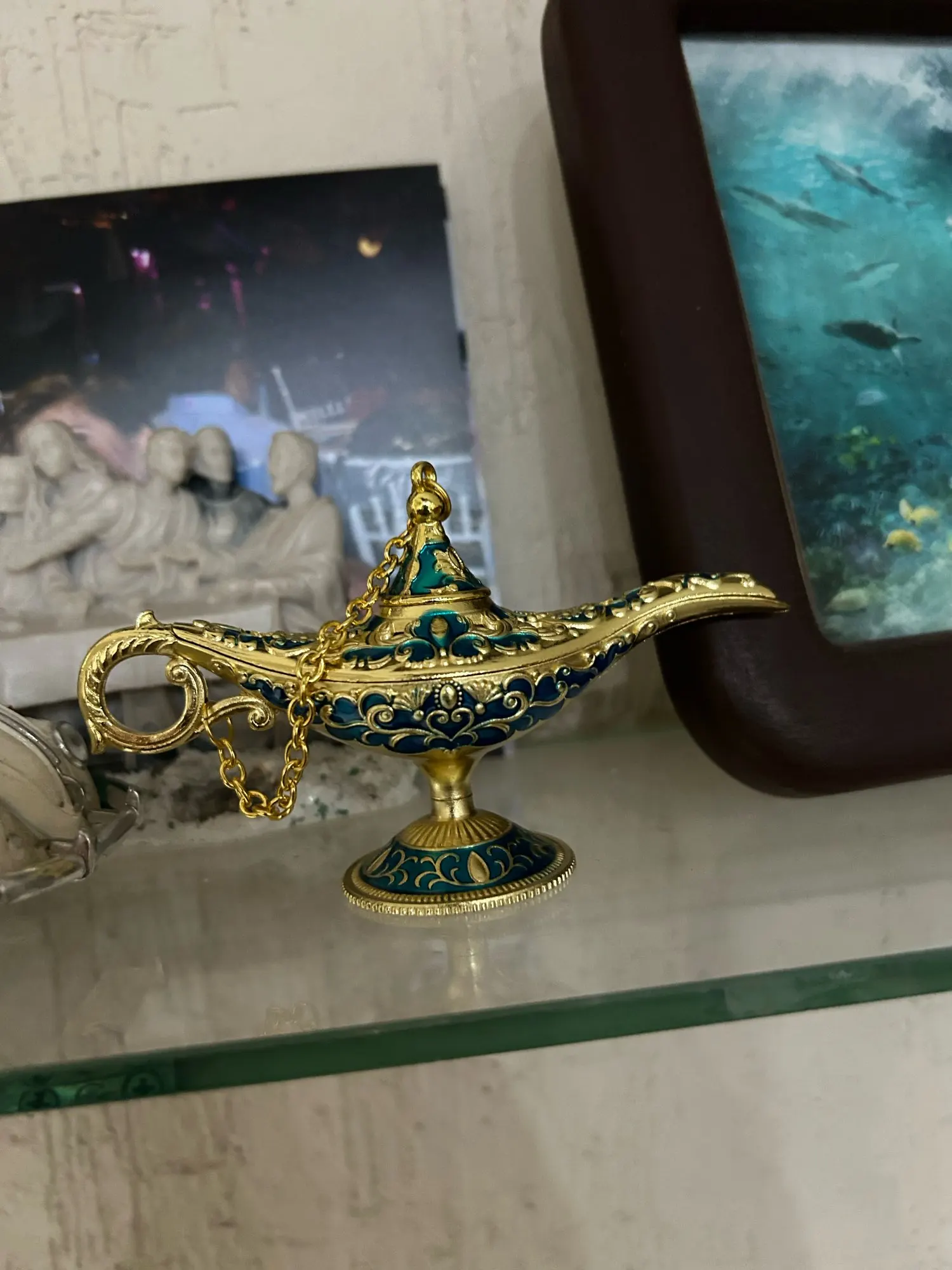 Aladdin's Legacy, Classic 12cm Magic Genie Lamp - Retro Home Décor & Unique Gift photo review