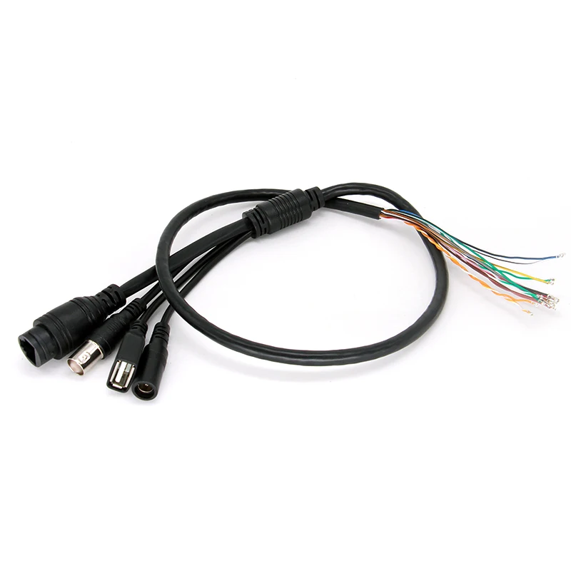 RJ45+DC+USB+BNC Network CCTV Cable CCTV IP Security Camera Cable For SMTSEC IP Camera Module PCB Board AF-U