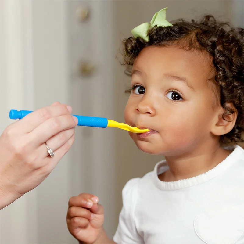 Silicone Feeding Spoon Learning Spoons Fork Spoon Set Baby Cutlery ARK Textured Spoon Tip Sensory Feeding Tool