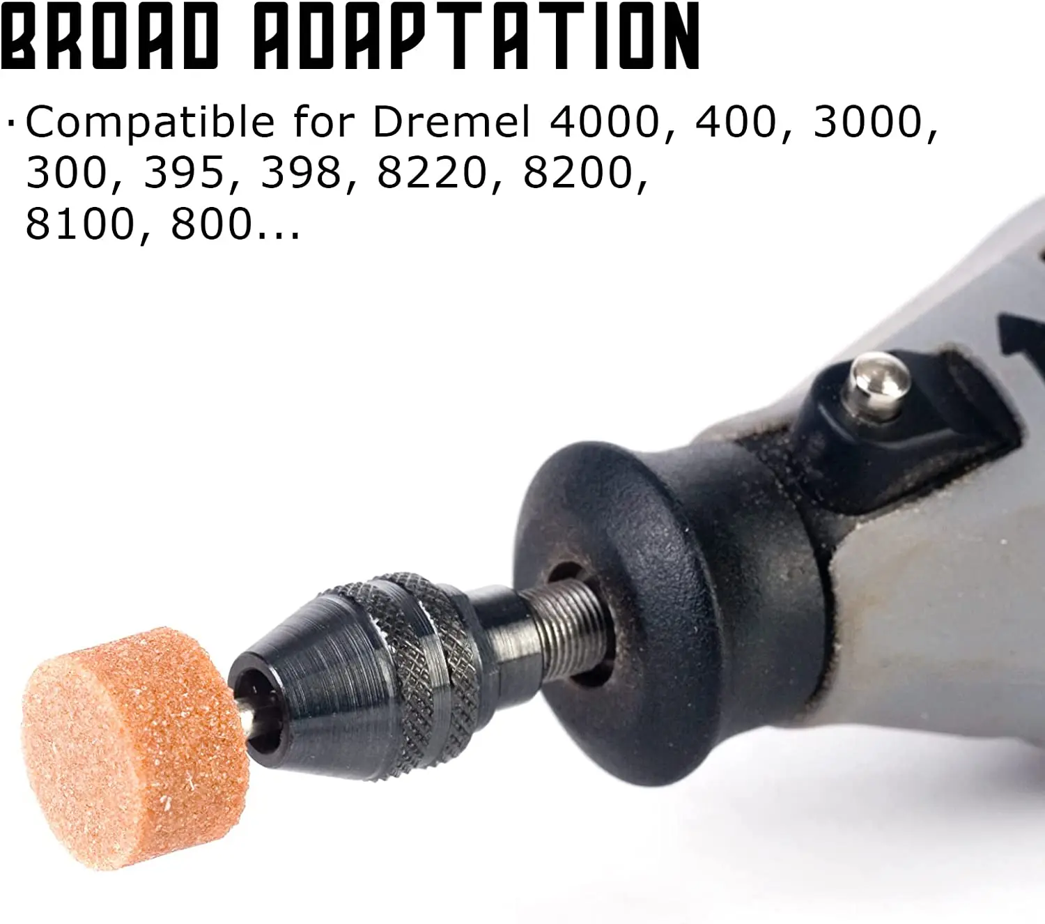 Mandrin Sans Clé Pour Outil Rotatif Dremel - Compatible 1/32" à 1/8" - Kit D'adaptateur à Changement Rapide
