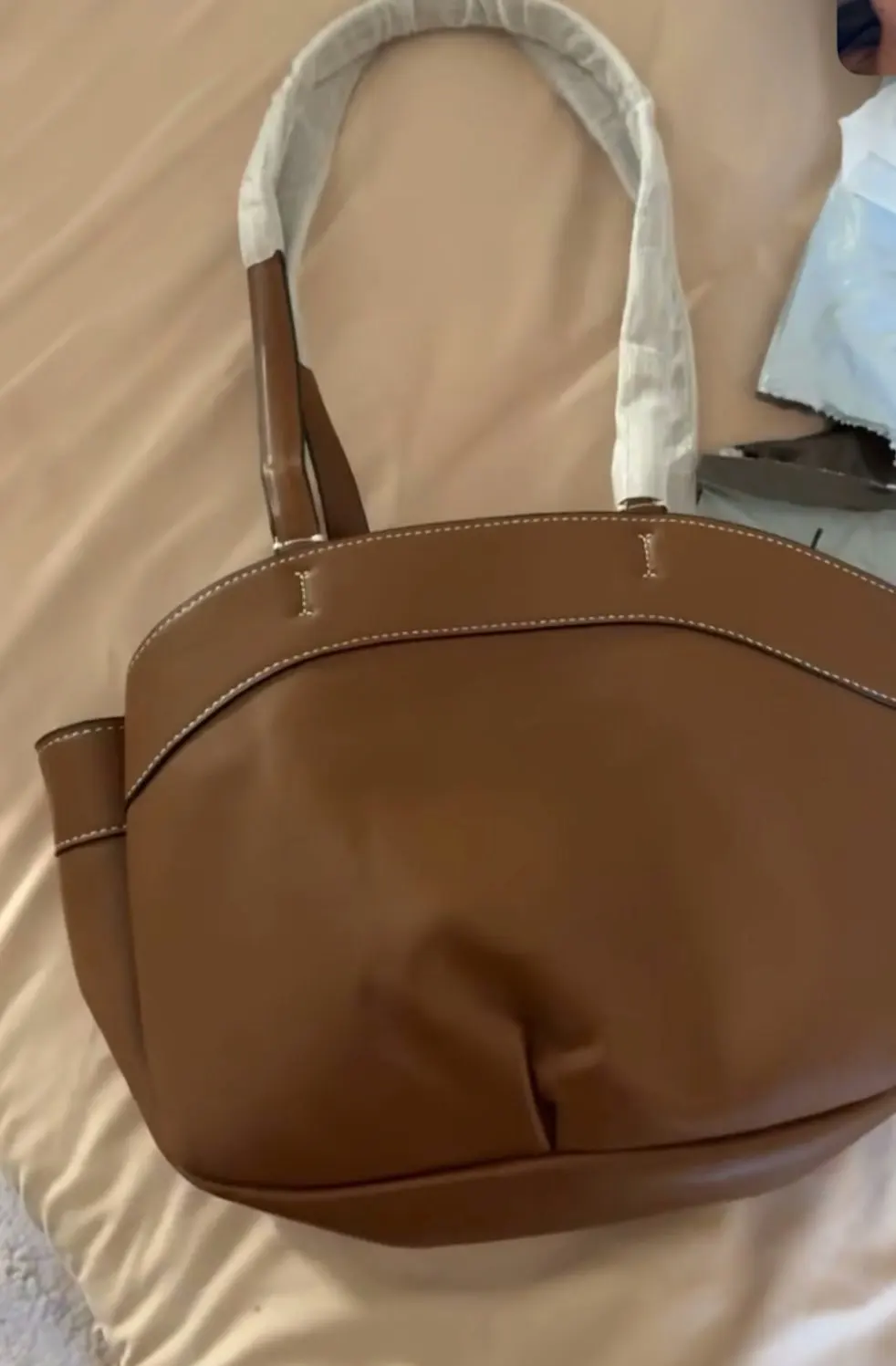 ZA Fashionable Soft Synthetic Leather Tote Bag photo review