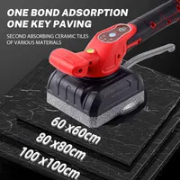 Vibrateur de carrelage sans fil 21V, 5 vitesses réglables, machine à carreler portative avec ventouse de 125 mm, capacité de charge de 200 kg, compatible avec la batterie Worx 4