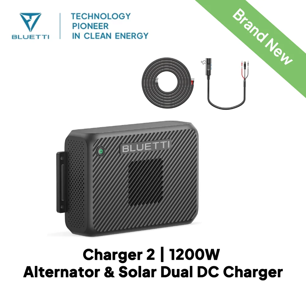 Everything Is Solar BLUETTI Charger 2 | 1200W Alternator & Solar Dual DC Charger Warranty 2 years 13× Faster Car Charging for Portable Power Station - Image 2
