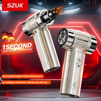 SZUK 2026 Turbofan Air Blower Mini Turbo Fan Brushless Motor Handheld Duct Jet Fan Portable Charging Cleaning Car Vacuum Cleaner 1