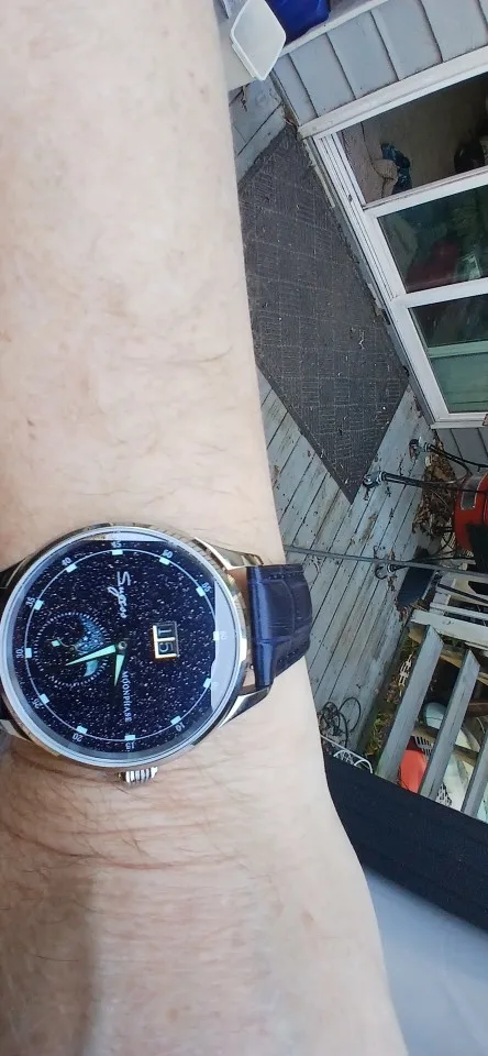 Sugess Mens Watch Limited Edition Moonphase 316L Stainless Steel