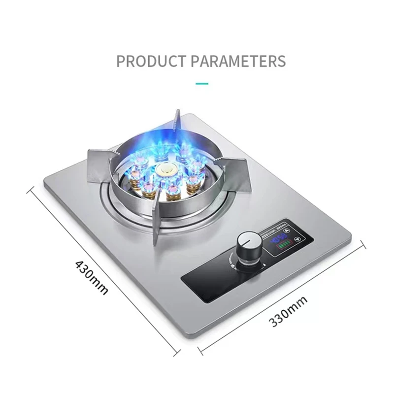 Gas Stove Single Household LPG Hot Kitchen and Bathroom Electric With Built-in Natural Bottled Liquefied Fierce Fire Embedded 4