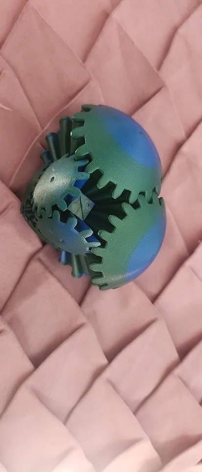 Gear Ball 3D Printed Spin Ball Or Cube Fidget Toy,Gear Sphere Fidget Toy,Fidget Ball Gear Toy For Stress And Anxiety Relief, Stress Ball GearSphere-264141