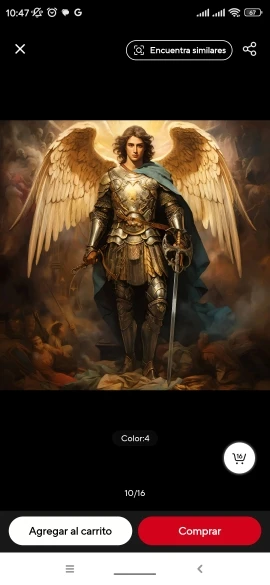 Archangel St.Michael Vintage Poster Print Living Room Home Decor Christian Religion Bible Angel Canvas Painting Wall Art Picture photo review